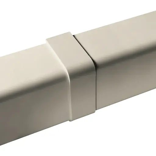[AM1102-I] Cover joint for 110x75 mm duct, Ivory