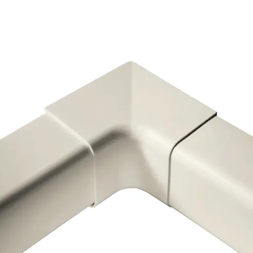 [AM1103-I] Internal corner for 110x75 mm duct, Ivory