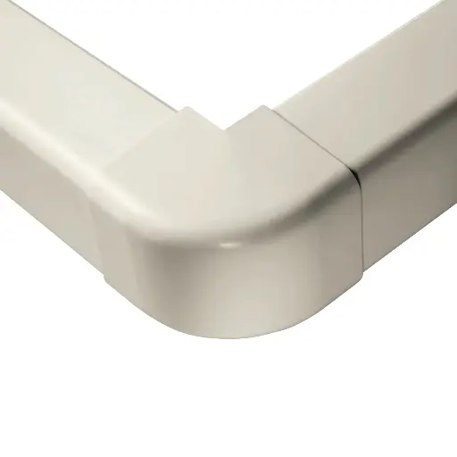 [AM1104-I] Yttre hörn för 110x75 mm kanal, Elfenben.