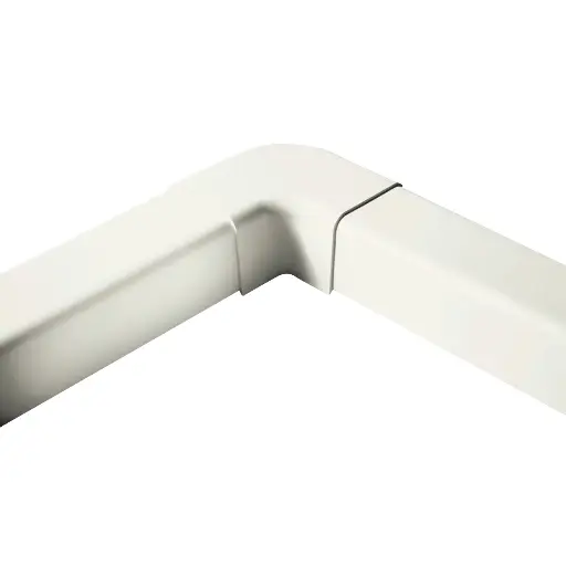 [AM1105-I] Plane curve for 110x75 mm duct, Ivory