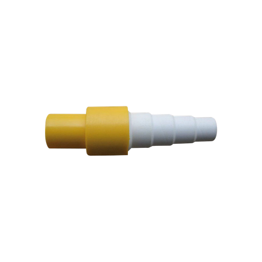 [SCD300009] Lige forbindelse til hårdt rør og vandslange. Farvet forbindelse Ø18 mm.