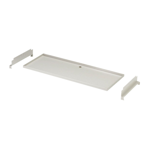 [11100101] Drain pan 1100x550x25 mm.  Hose connection Ø16 mm. RAL9002.