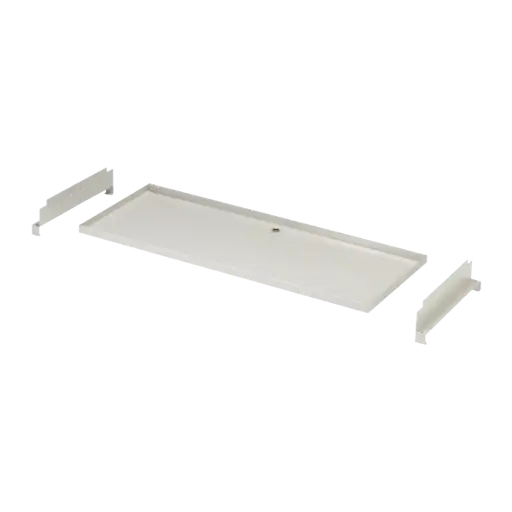 [SCD500090] Drain pan 1400x550x25 mm.  Hose connection Ø16 mm. RAL9002.