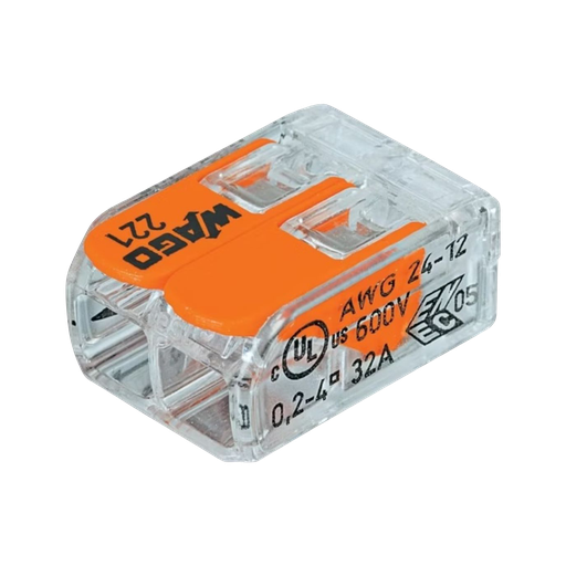 [ATO705] Splicing Connector for all conductor types, max. 4 mm²; 2-conductor.
