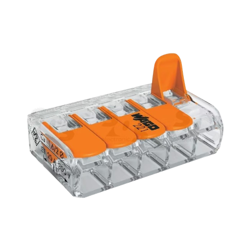 [ATO707] Splicing Connector for all conductor types, max. 4 mm²; 5-conductor.