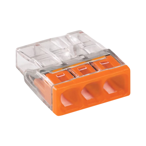 [ALX037] Splicing connector for solid conductors; max. 2.5 mm²; 3-conductor.