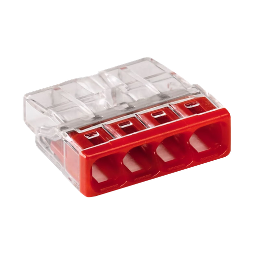 [ALX038] Splicing connector for solid conductors; max. 2.5 mm²; 4-conductor.