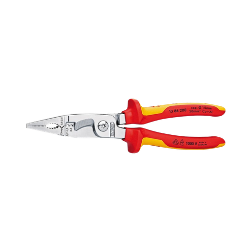 [18-1386200SB] Multifunctional pliers 200 mm, VDE 1000V.
