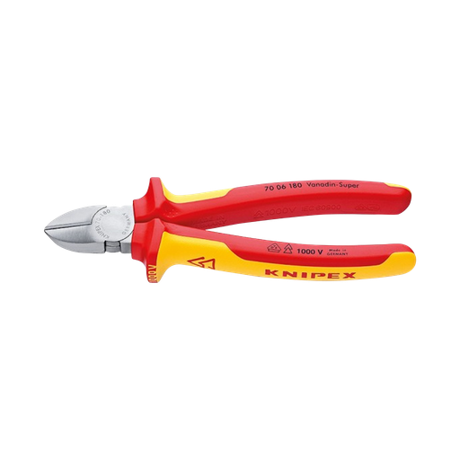 [18-7006180] Diagonal Cutter 180 mm, VDE 1000V.