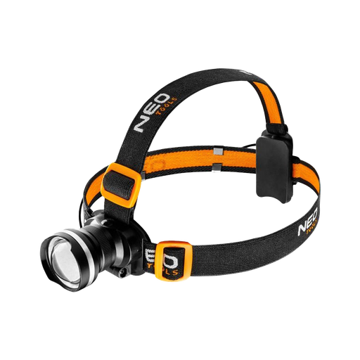[03-99201] Pandelampe 250 lm. 3 lysfunktioner 100% / 50% / strobe.