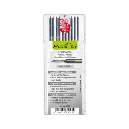 [92-PC4030] Pica DRY refill-sæt grafit 10 stk.