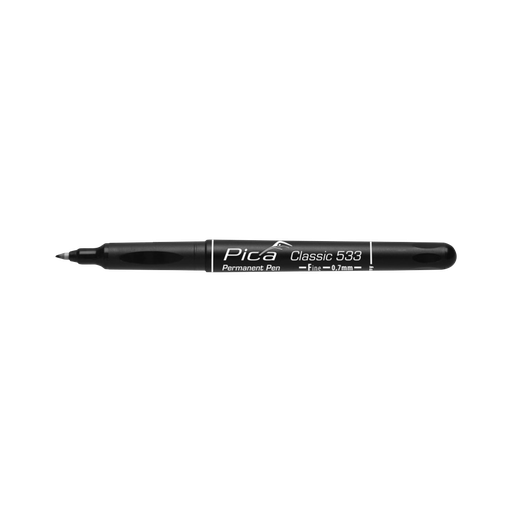 [92-PC533-46] Permanent-Pen 'F' black, round tip, 0,7mm.
