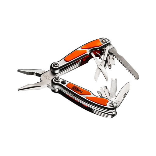 [03-01026] Multifunctional tool with LED. One tool comprises 12 various features. 