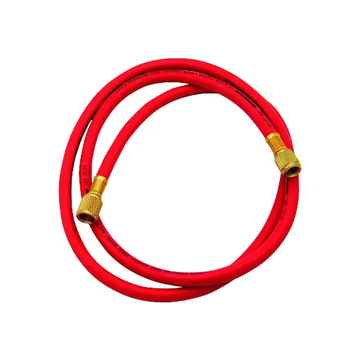 [11444] Red pressure hose 1/4 "SAE x 5/16" SAE. Length 1500 mm.