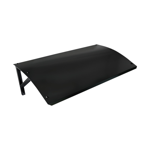 [OC1003] Metaltag buet 920x540x200 mm. RAL 9005 (Sort).