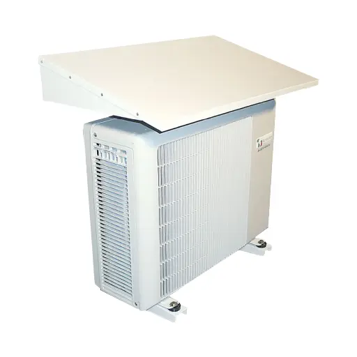 [12000028] Metal roof for outdoor unit. Dimensions: 1000x545x120 mm. Slope: 15°, RAL9002. 